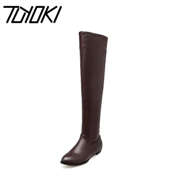 Tuyoki Woman Flat Boot Women Winter Boots Fashion Over Knee Long Botas Flat Sole Stretch Fabric Shoes Footwear Size 34-45
Tuyoki Woman Flat Boot Women Winter Boots Fashion Over Knee Long Botas Flat Sole Stretch Fabric Shoes Footwear Size 34-45