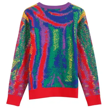 Fall/Winter 2020 New Women's Pullover Round Neck Gradient Color Letter Print Long Sleeved Knit Top
Fall/Winter 2020 New Women's Pullover Round Neck Gradient Color Letter Print Long Sleeved Knit Top