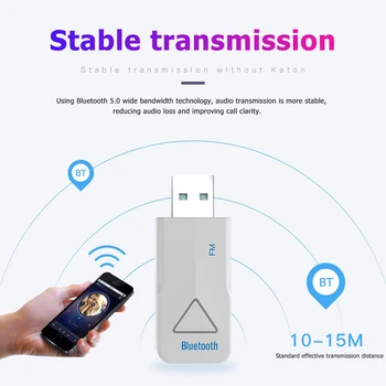 Durable Bluetooth Audio Receiver Practical Multi-functional Convenient Bluetooth 5.0 USB AUX 3.5mm Jack FM Transmitter for TV
Durable Bluetooth Audio Receiver Practical Multi-functional Convenient Bluetooth 5.0 USB AUX 3.5mm Jack FM Transmitter for TV