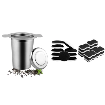 1 Pcs Layer Mesh Tea in fuser,Reusable Coffee Filter & 20 Pcs Sponge Dishwasher Round-Rectangular Cleaner Cleaning Brush
1 Pcs Layer Mesh Tea in fuser,Reusable Coffee Filter & 20 Pcs Sponge Dishwasher Round-Rectangular Cleaner Cleaning Brush