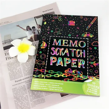 21x29.7 CM A4 50 Page DIY Scraping Painting Drawing Toys Children Paint Learning Notebooks Coloring Scraping Notebooks Kids Toys
21x29.7 CM A4 50 Page DIY Scraping Painting Drawing Toys Children Paint Learning Notebooks Coloring Scraping Notebooks Kids Toys