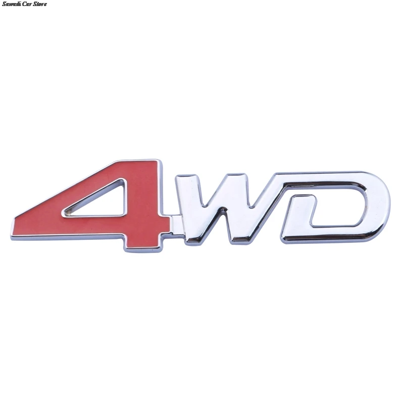 

4WD Metal Sticker 3D Chrome Emblem 4X4 Badge Decal Car Styling for Honda CRV Accord Civic Suzuki Grand Vitara Swift SX4 Sticker