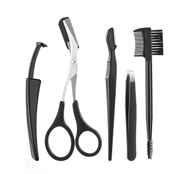 5pcs Eyebrow Tweezers Set Nose Eyelash Stainless Steel Scissors Face Care Home Trimmer Shaping Cosmetic Makeup Tool Hair Removal
5pcs Eyebrow Tweezers Set Nose Eyelash Stainless Steel Scissors Face Care Home Trimmer Shaping Cosmetic Makeup Tool Hair Removal