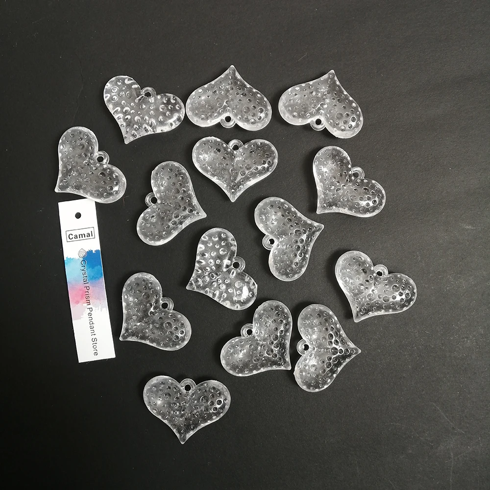 Camal 30pcs 37MM Acrylic Crystal Heart w/ Dot Pendant Chandelier Curtain Wedding Party Lighting Lamp Christmas Hanging
Camal 30pcs 37MM Acrylic Crystal Heart w/ Dot Pendant Chandelier Curtain Wedding Party Lighting Lamp Christmas Hanging