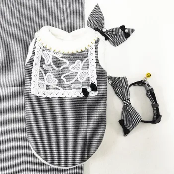 Autumn and Winter Original New Pet Clothes Warmth Retention Material Cardigan Houndstooth Dog Quilted Cotton Cloth 
Autumn and Winter Original New Pet Clothes Warmth Retention Material Cardigan Houndstooth Dog Quilted Cotton Cloth