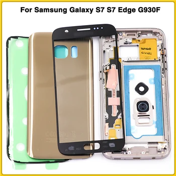 New S7 Full Housing For Samsung Galaxy S7 Edge G930F G935F Middle Frame Battery Back Cover With Touch Glass Lens Sticker Glue
New S7 Full Housing For Samsung Galaxy S7 Edge G930F G935F Middle Frame Battery Back Cover With Touch Glass Lens Sticker Glue