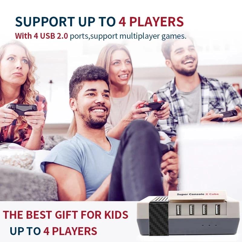 Retro Games for PS1/PSP/DC/N64 50000+ Games Super Console X Cube 4K Mini TV Box Video Game Console With 2.4G Wireless Gamepads
Retro Games for PS1/PSP/DC/N64 50000+ Games Super Console X Cube 4K Mini TV Box Video Game Console With 2.4G Wireless Gamepads