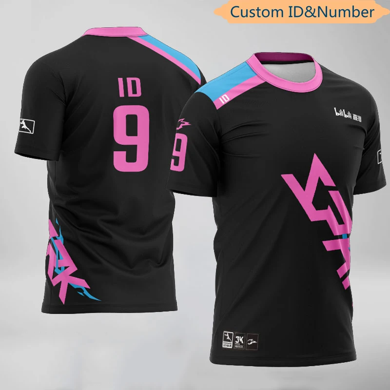 

OWL Team Hangzhou Spark Player Jersey Uniform T-shirt Game T Shirt Customized ID Men Women Miracle TShirt