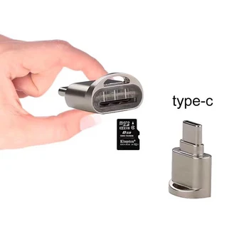 Mini Card Reader Type C Micro SD TF Memory Card Reader OTG Adapter USB 3.1 Card Reader
Mini Card Reader Type C Micro SD TF Memory Card Reader OTG Adapter USB 3.1 Card Reader
