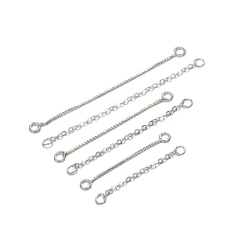 Drop Earring Line 925 Sterling Silver Long 2/3/4cm Connector Chain for Tassel Earrings Making DIY Ear Jewelry Charm Link Finding
Drop Earring Line 925 Sterling Silver Long 2/3/4cm Connector Chain for Tassel Earrings Making DIY Ear Jewelry Charm Link Finding