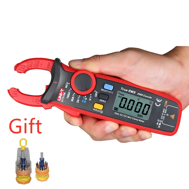 UNI-T UNI T UT210E TRUE RMS Digital Clamp Meter AC DC Multimeter VFC Capacitance Non Contact Tester Send a Gift
UNI-T UNI T UT210E TRUE RMS Digital Clamp Meter AC DC Multimeter VFC Capacitance Non Contact Tester Send a Gift