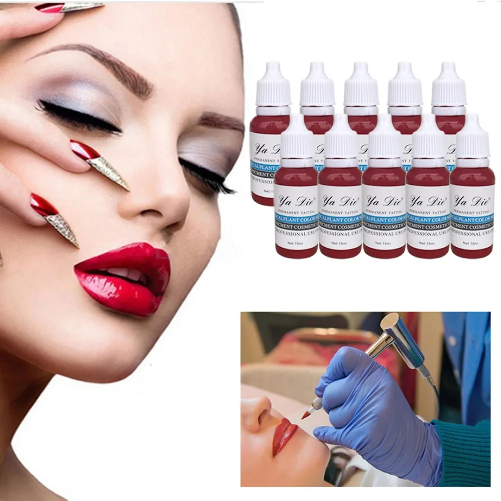 1 bottle 15 ml permanent micro pigment dye lip gloss permanent eyebrow eyeliner tattoo ink change lip color beauty tool
1 bottle 15 ml permanent micro pigment dye lip gloss permanent eyebrow eyeliner tattoo ink change lip color beauty tool