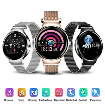 Women Watch Support Bluetooth Information Reminder Sports Tracker Blood Pressure Heart Rate Sleep Monitoring Clock for Lady
Women Watch Support Bluetooth Information Reminder Sports Tracker Blood Pressure Heart Rate Sleep Monitoring Clock for Lady