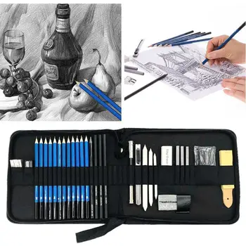 Sketch Brush 33pcs Set Bag Classic Colors Simple Enduring Zipper Pen Case Art Painting Stationery Storage Box
Sketch Brush 33pcs Set Bag Classic Colors Simple Enduring Zipper Pen Case Art Painting Stationery Storage Box