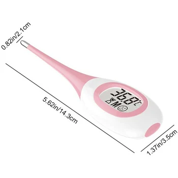 Digital Thermometer Soft Head LCD Backlit Display Accurate Fast Measurement Thermometers HKS99
Digital Thermometer Soft Head LCD Backlit Display Accurate Fast Measurement Thermometers HKS99