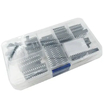 66pcs DIP IC Sockets Solder Type Socket Kit Electronic DIY Assortment Kit 6/8/14/16/18/20/24/28 Pins Module Connectors
66pcs DIP IC Sockets Solder Type Socket Kit Electronic DIY Assortment Kit 6/8/14/16/18/20/24/28 Pins Module Connectors