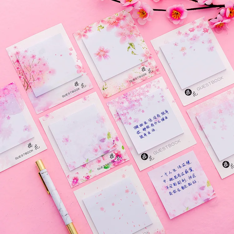 24 Pcs Beautiful Cherry Blossom Convenient Sticker Style Sticker Sticker Small Fresh Can Rip Note This Student with N Post
24 Pcs Beautiful Cherry Blossom Convenient Sticker Style Sticker Sticker Small Fresh Can Rip Note This Student with N Post