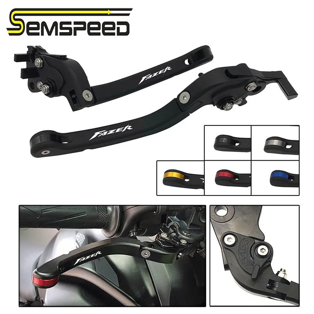 Ручные складные рычаги сцепления SEMSPEED для мотоциклов с ЧПУ запчасти Yamaha FZ6 FAZER 2004