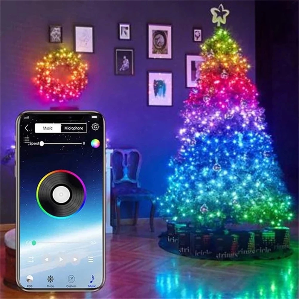 USB LED String Light Bluetooth App Control String Lights Lamp Waterproof Outdoor Fairy Lights For Christmas Tree Decoration
USB LED String Light Bluetooth App Control String Lights Lamp Waterproof Outdoor Fairy Lights For Christmas Tree Decoration
