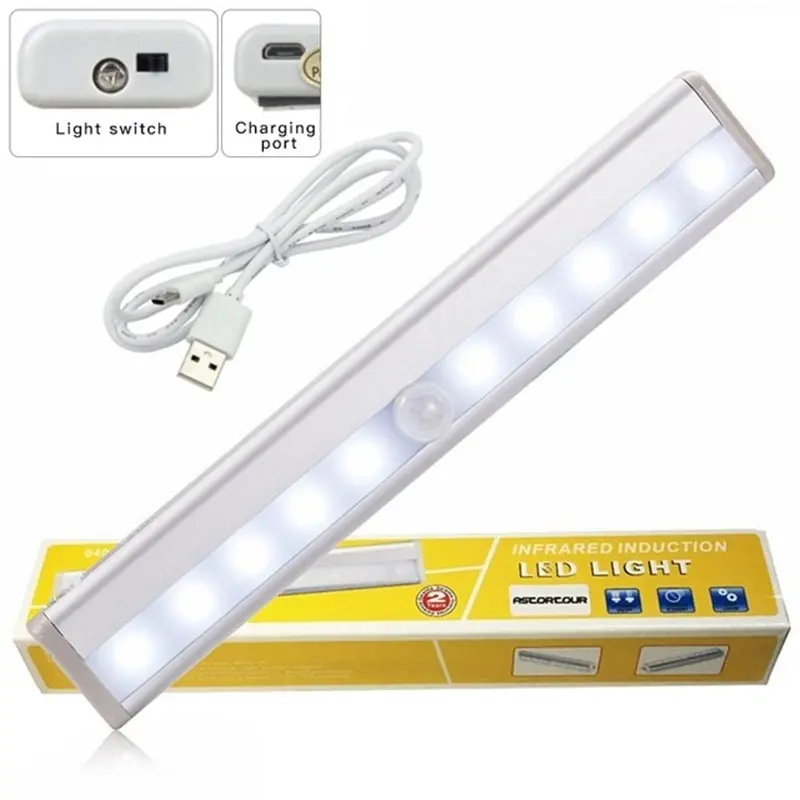 LED Motion Sensor Cabinet Light USB Charging Wardrobe Lamp Drawer Corridor Human Body Sensor Night Lamp Led Emergency Li
LED Motion Sensor Cabinet Light USB Charging Wardrobe Lamp Drawer Corridor Human Body Sensor Night Lamp Led Emergency Li