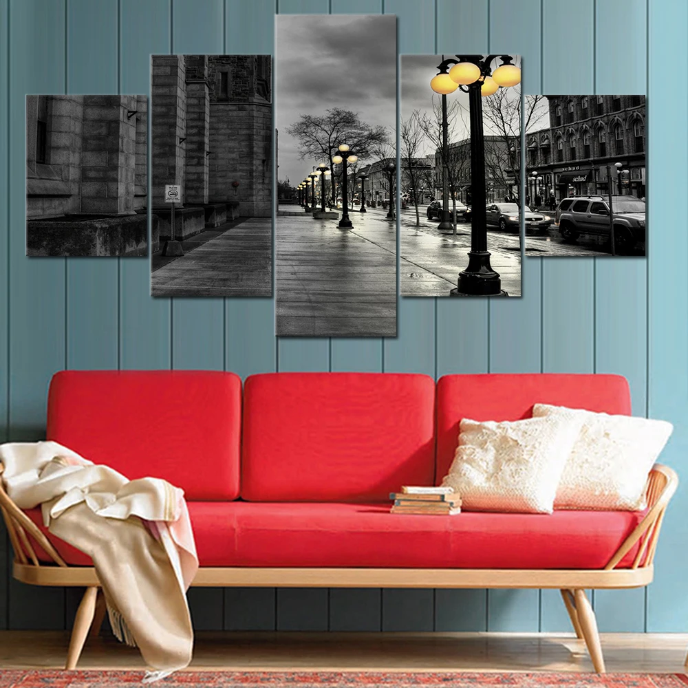 Home Decor Frame Modern HD Printed Canvas Painting 5 Pieces Black White Wall Art Pictures London City Streetscape Poster
Home Decor Frame Modern HD Printed Canvas Painting 5 Pieces Black White Wall Art Pictures London City Streetscape Poster