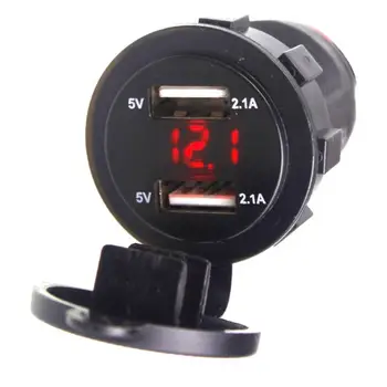 Vehemo 12-24V Motorcycle Charger Adapter Car Charger Ammeter USB Car Charger for Voltmeter Charging for Universal
Vehemo 12-24V Motorcycle Charger Adapter Car Charger Ammeter USB Car Charger for Voltmeter Charging for Universal