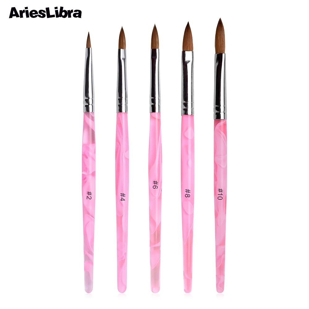 Pink Crystal Nail Art Brush Kolinsky Sable Acrylic Nail Brush Nail Finger Extension Builder Brush UV Gel Painting Pen
Pink Crystal Nail Art Brush Kolinsky Sable Acrylic Nail Brush Nail Finger Extension Builder Brush UV Gel Painting Pen