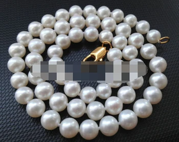 song voge gem J0057 Beautiful 17.5" 7-8mm white perfect round freshwater pearl necklace 
song voge gem J0057 Beautiful 17.5" 7-8mm white perfect round freshwater pearl necklace