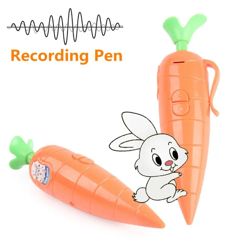 Karotten Voice Recorder Aufnahme füllt Kugelschreiber Kinder Lernspielzeug 