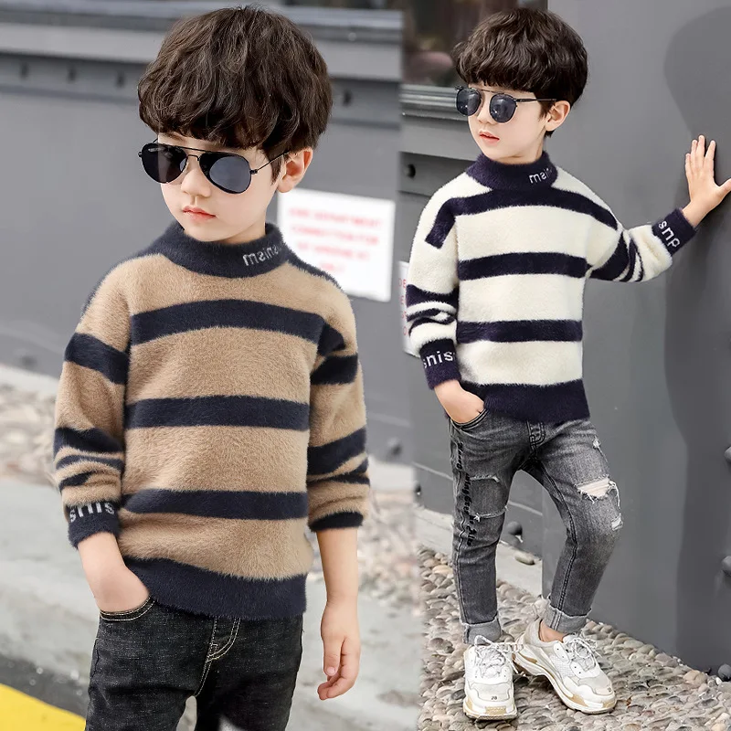 Striped Fleece Sweater for Boy 2019 New Winter Warm Christmas Sweater Kids Boys Long Sleeve Sweater Tops Boys Jumper
Striped Fleece Sweater for Boy 2019 New Winter Warm Christmas Sweater Kids Boys Long Sleeve Sweater Tops Boys Jumper