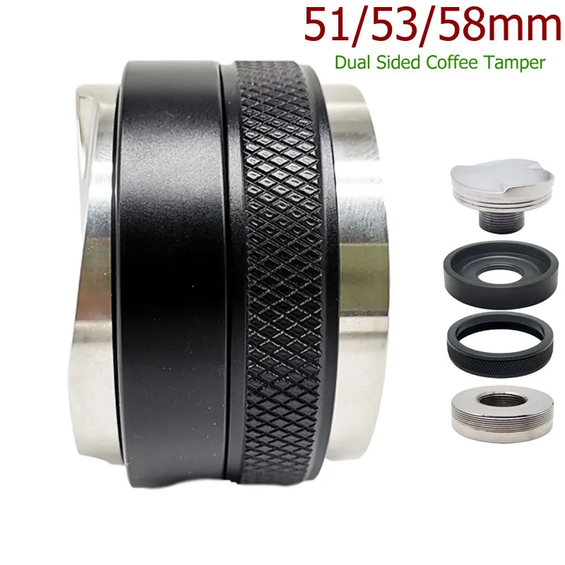 51/53/58mm Coffee Distributor/Leveler & Tamper Coffee Distributor/Leveler Tool, Espresso Distributor Adjustable Depth Both Sides
51/53/58mm Coffee Distributor/Leveler & Tamper Coffee Distributor/Leveler Tool, Espresso Distributor Adjustable Depth Both Sides