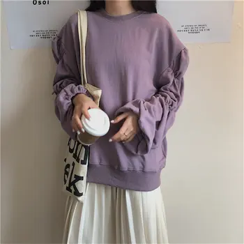 HziriP Lavender Purple Brief Lantern-Sleeved Slim 2019 O-Neck Sweet Solid Pullovers All-Match Autumn Female Fashion Sweatshirt 
HziriP Lavender Purple Brief Lantern-Sleeved Slim 2019 O-Neck Sweet Solid Pullovers All-Match Autumn Female Fashion Sweatshirt