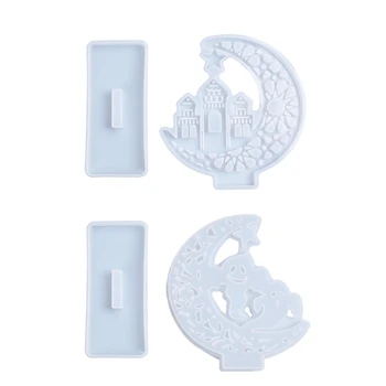 DIY Castle Ghost Desktop Decorations Silicone Mould Crafts Ornaments Making Tools Crystal Epoxy Resin Mold
DIY Castle Ghost Desktop Decorations Silicone Mould Crafts Ornaments Making Tools Crystal Epoxy Resin Mold