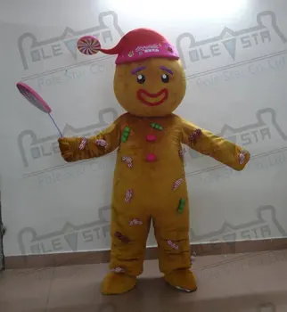 quality GINGERBREAD mascot costumes cartoon Christmas mascot design
quality GINGERBREAD mascot costumes cartoon Christmas mascot design
