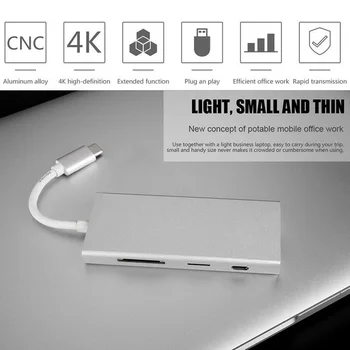 7 In 1 Type-C To USB 3.0 4K HDMI Type C SD TF Card Reader PD Hub Adapter Cable Extension Adapter New
7 In 1 Type-C To USB 3.0 4K HDMI Type C SD TF Card Reader PD Hub Adapter Cable Extension Adapter New