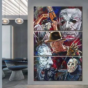 Wall Art horror moive Canvas Painting 3 Pcs Print Poster Pictures Bedroom Home Decoration
Wall Art horror moive Canvas Painting 3 Pcs Print Poster Pictures Bedroom Home Decoration