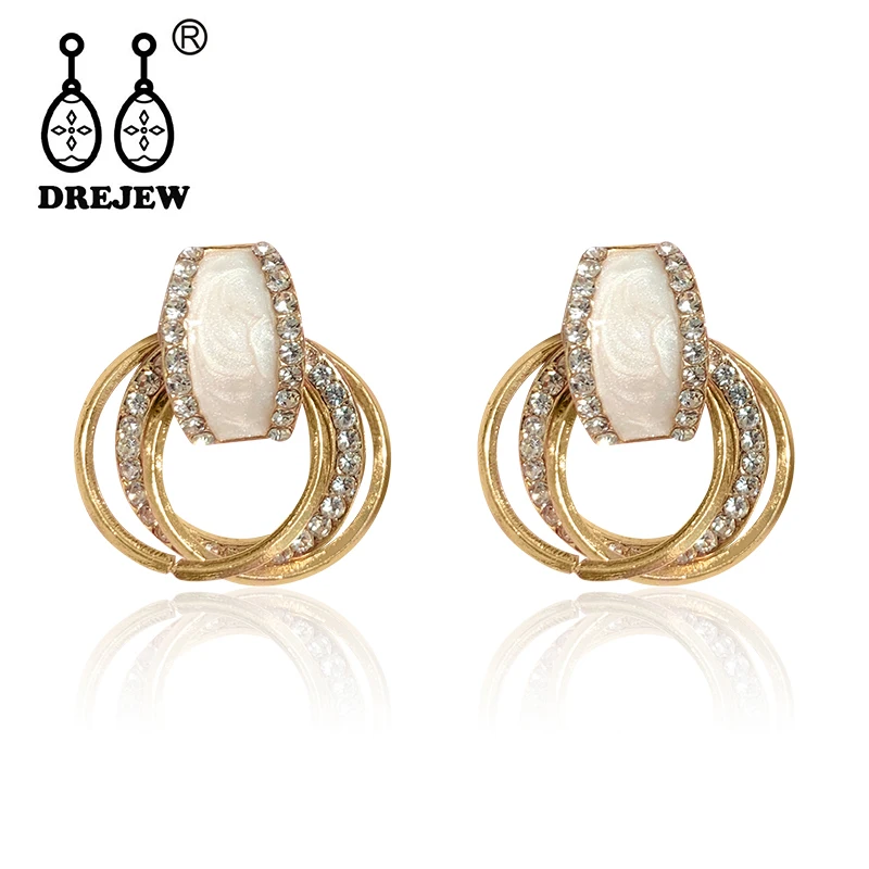 DREJEW 2019 Fashion Small Geometric Circle Gold Silver Rose Statement Earrings 925 Alloy Vintage Hoop Earrings for Women HE544
DREJEW 2019 Fashion Small Geometric Circle Gold Silver Rose Statement Earrings 925 Alloy Vintage Hoop Earrings for Women HE544
