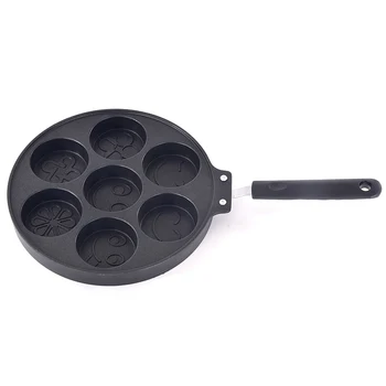 LBER Seven-Hole Fried Egg Pot Cartoon Cake Mold Red Bean Cake Baking Dish Non-Stick Household Commercial Egg Dumpling Pot
LBER Seven-Hole Fried Egg Pot Cartoon Cake Mold Red Bean Cake Baking Dish Non-Stick Household Commercial Egg Dumpling Pot