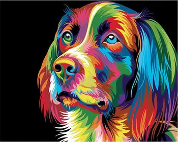 DRAWJOY Colorful Dog Animal Framed Picture Painting & Calligraphy DIY Painting By Numbers Coloring By Numbers
DRAWJOY Colorful Dog Animal Framed Picture Painting & Calligraphy DIY Painting By Numbers Coloring By Numbers