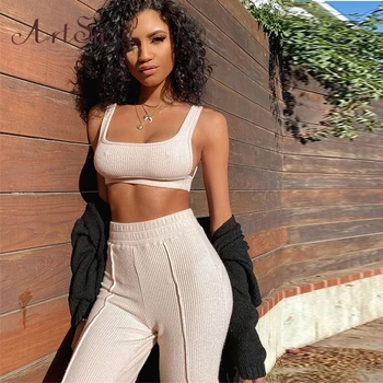 Artsu Sexy Knit 2 Piece Pant Set Summer Clothing for Women 2pcs Loungewear Matching Sets Streetwear Tracksuit ASSU60930
Artsu Sexy Knit 2 Piece Pant Set Summer Clothing for Women 2pcs Loungewear Matching Sets Streetwear Tracksuit ASSU60930
