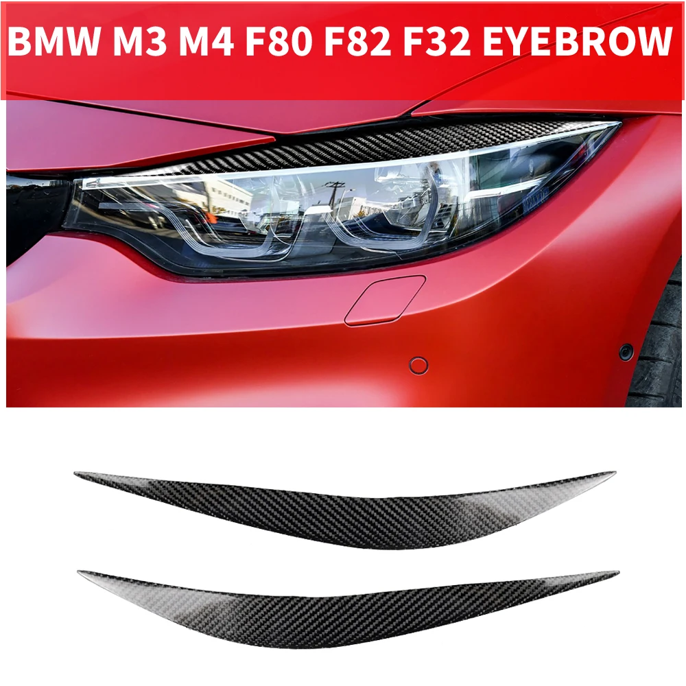 2 шт. автостайлинг настоящие Углеродные волоконные фары для BMW 4-series F32 F33 F36 M3 F80 M4 F82