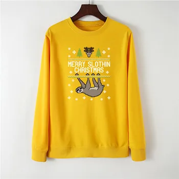 Christmas Tree Sloth Print Women Hoodie Long Sleeve Pullover Pink Sweatshirt O-NECK Clothes Hoodies Women Rave Festival Clothing 
Christmas Tree Sloth Print Women Hoodie Long Sleeve Pullover Pink Sweatshirt O-NECK Clothes Hoodies Women Rave Festival Clothing