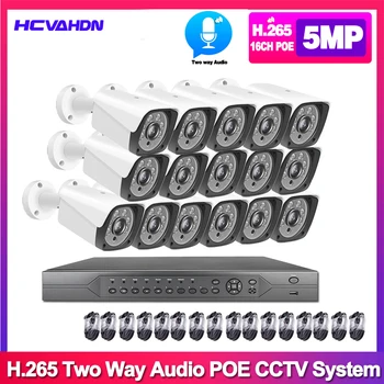 HCVAHDN 16CH 5MP POE NVR 5MPCamera kit Outdoor 5MP PoE IP Camera Audio Record Onvif FTP CCTV System Video Surveillance Kit
HCVAHDN 16CH 5MP POE NVR 5MPCamera kit Outdoor 5MP PoE IP Camera Audio Record Onvif FTP CCTV System Video Surveillance Kit
