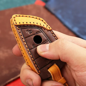 New Leather Car Key Case Cover Shell For BMW X1 X3 X4 X5 X6 F15 F16 F48 G30 G11 F39 M3 M4 M5 520 525 1 3 5 7 Series Key Pouch
New Leather Car Key Case Cover Shell For BMW X1 X3 X4 X5 X6 F15 F16 F48 G30 G11 F39 M3 M4 M5 520 525 1 3 5 7 Series Key Pouch