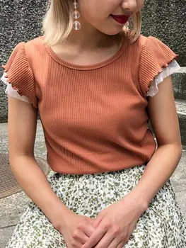 RC22 2020 Women Short Sleeve Shirtmint Top lvory Garment
RC22 2020 Women Short Sleeve Shirtmint Top lvory Garment