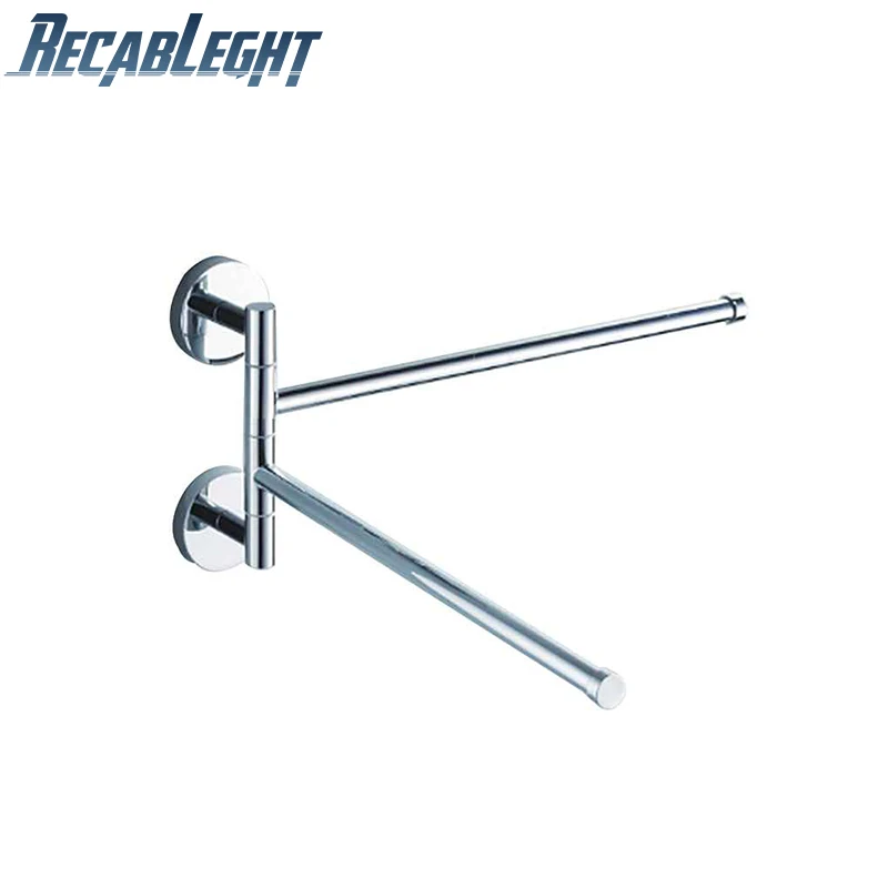 360 Degree Rotation Bathing Towel Rack Stainless Steel Double Bar Hanger Save Room Not Rust Ensuring Quality Bathroom Rail Shelf
360 Degree Rotation Bathing Towel Rack Stainless Steel Double Bar Hanger Save Room Not Rust Ensuring Quality Bathroom Rail Shelf