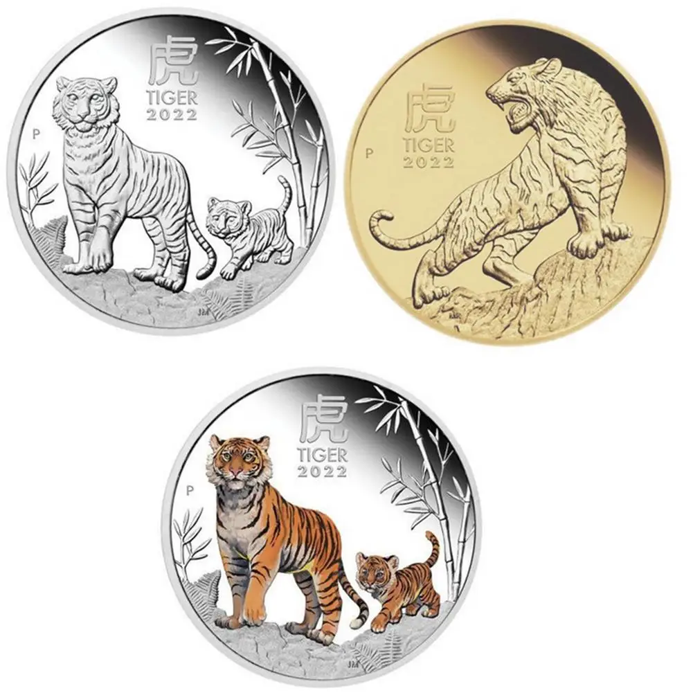 Tiger Zodiac Commemorative Coins Lucky Elizabeth II Souvenir Coin Silver Plated Gilding For 2022 New Year's Gift Souvenir Co
Tiger Zodiac Commemorative Coins Lucky Elizabeth II Souvenir Coin Silver Plated Gilding For 2022 New Year's Gift Souvenir Co