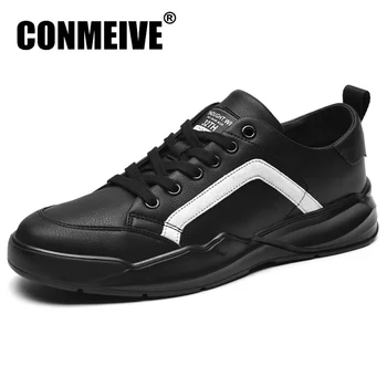 Autumn Winter Lace-up Leather Mens Shoes Fashion Casual Shoes for Men Breathable Luxury Design Black White Brand Man Sneakers
Autumn Winter Lace-up Leather Mens Shoes Fashion Casual Shoes for Men Breathable Luxury Design Black White Brand Man Sneakers