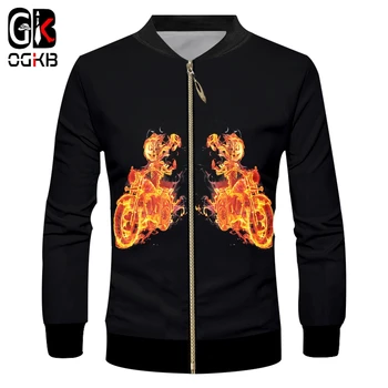 OGKB Spring Fall Casual Jacket Hiphop Pocket Stand Collar Overcoat Sweatshirt Men's Cool Print Flame Motorcycle 3d Jackets
OGKB Spring Fall Casual Jacket Hiphop Pocket Stand Collar Overcoat Sweatshirt Men's Cool Print Flame Motorcycle 3d Jackets