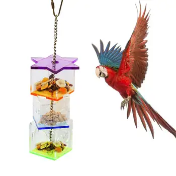 New Brain Game Toy Multilayer Bird Parrot Forage Box Hanging Treat Foraging Toy Transparent Acrylic Food Holder Toy For Parrot
New Brain Game Toy Multilayer Bird Parrot Forage Box Hanging Treat Foraging Toy Transparent Acrylic Food Holder Toy For Parrot